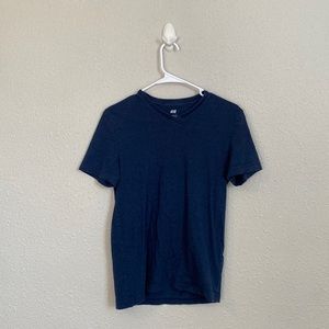 Navy V Neck Tee